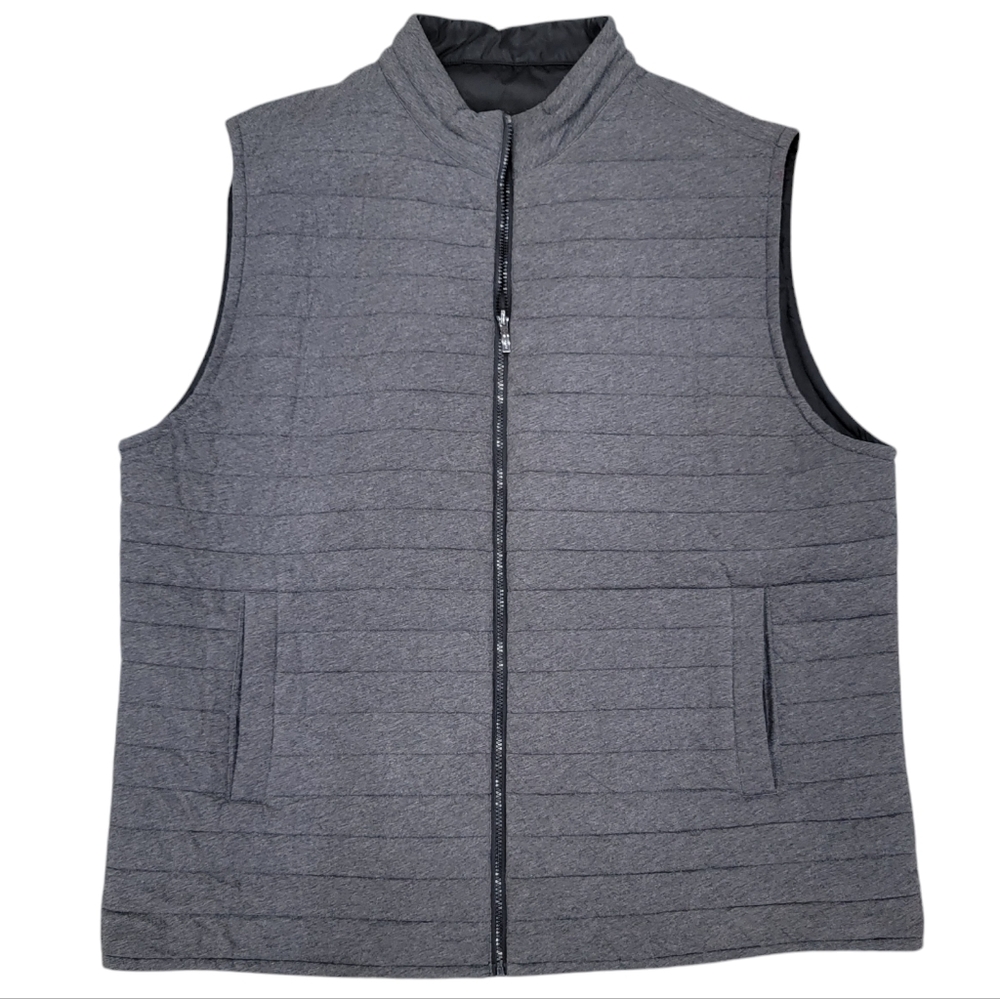 Robert Barakett Gallagher Reversible Vest Sportswear Black Grey Men's 3XL - Picture 3 of 17